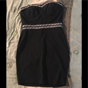 Black mini dress